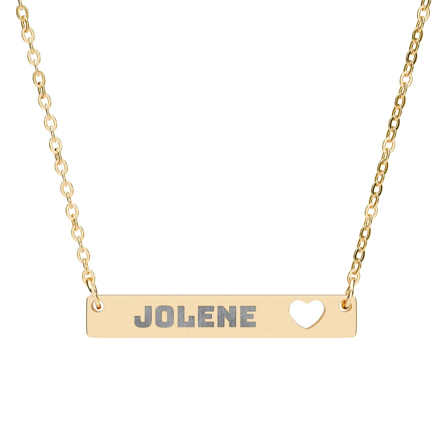 Personalized Cutout Heart Necklace, Engraved Jewelry Gift, Custom Name Necklace, Unique Gift for Her, Meaningful Keepsake