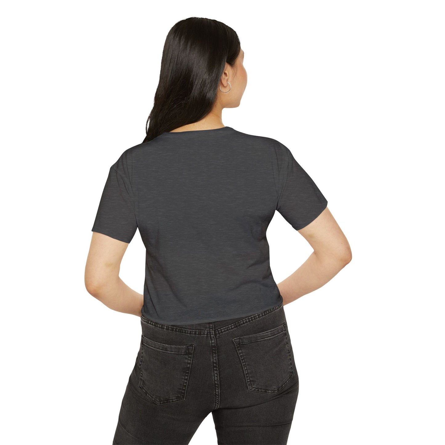 Pinup Witch Crop Top - Halloween Jack-O-Lantern Pumpkin Women's Festival Cropped Tee Wtichy Gothic Crop T-shirt