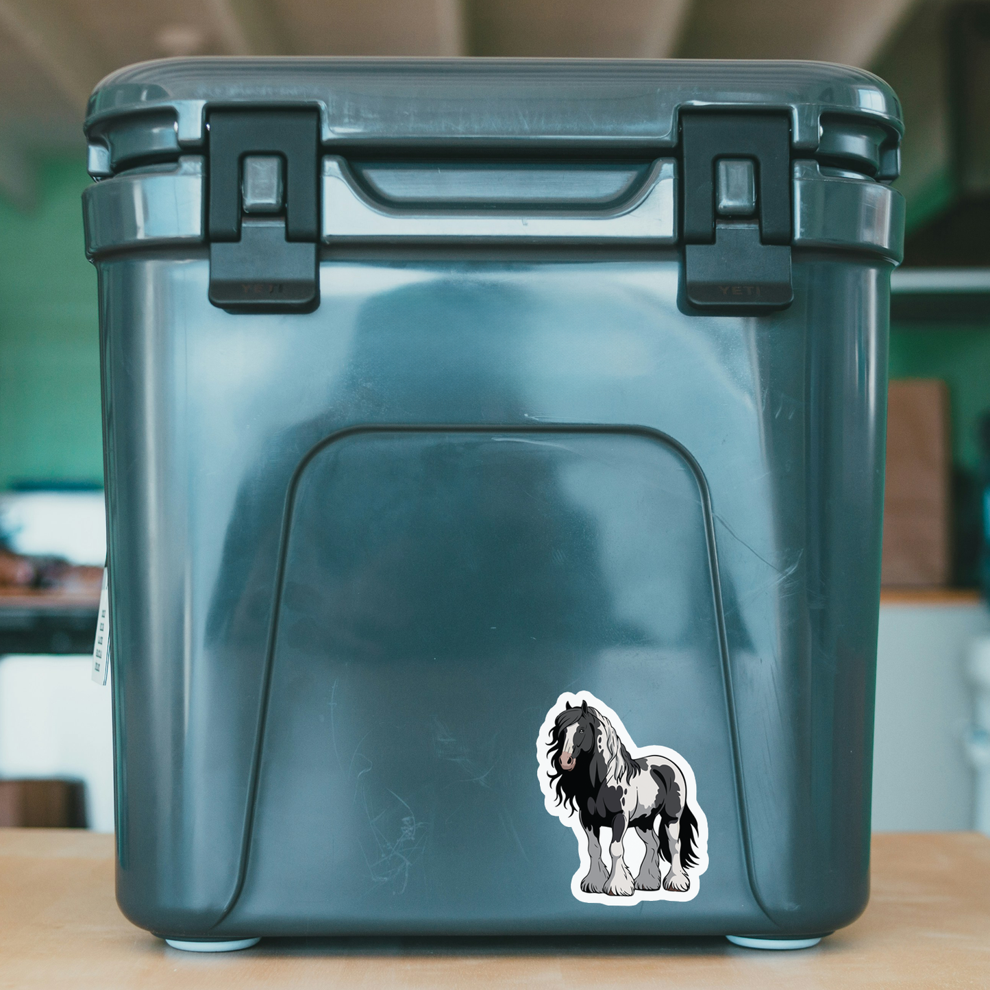 3" Gypsy Vanner Horse Sticker - Spotted Irish Romani Cob Horses Decal Stickers Waterproof