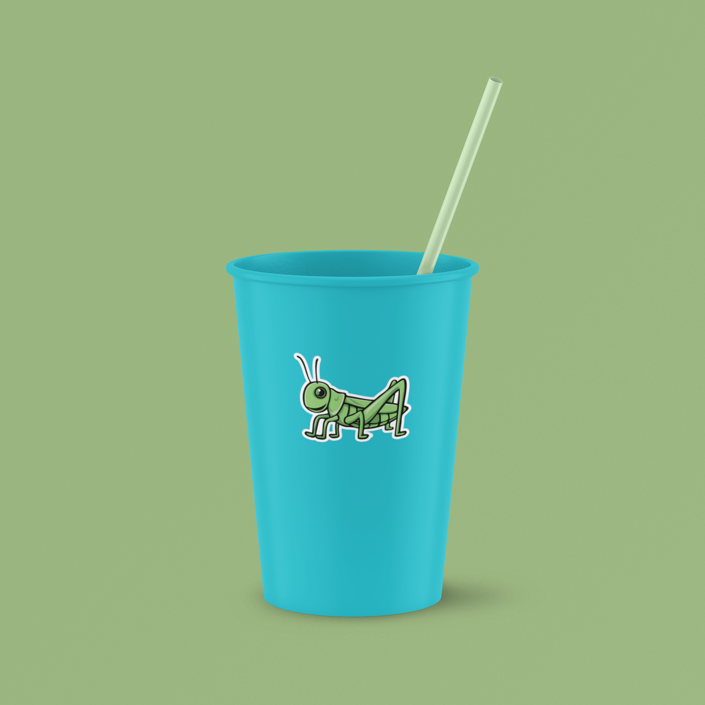 Grasshopper Sticker - Waterproof, Fade-Resistant Decal Stickers Grass Hopper Insect Bug, 2" or 3", 1, 3, 5, 10 or 20 Pack Sticker Bundle