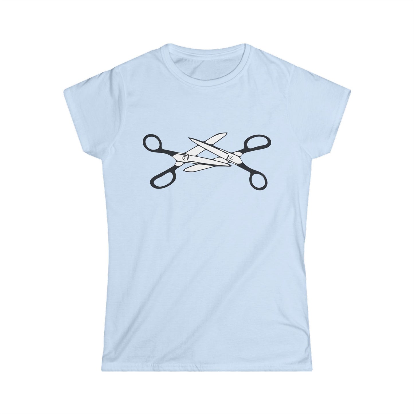 Scissors Women's T-shirt - LGBTQIA+ Lesbian Pride Scissors Tee, Funny Queer Gay Shirts, Pride Parade Apparel Cotton Tshirts