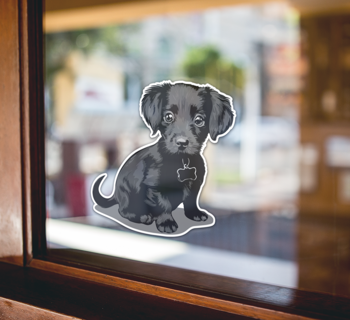 3" Black Chiweenie Puppy Dog Sticker - Dachshund Chihuahua Mix Dogs Waterproof Vinyl Decal Stickers Long Coat Chiweenies Puptickers (Copy)