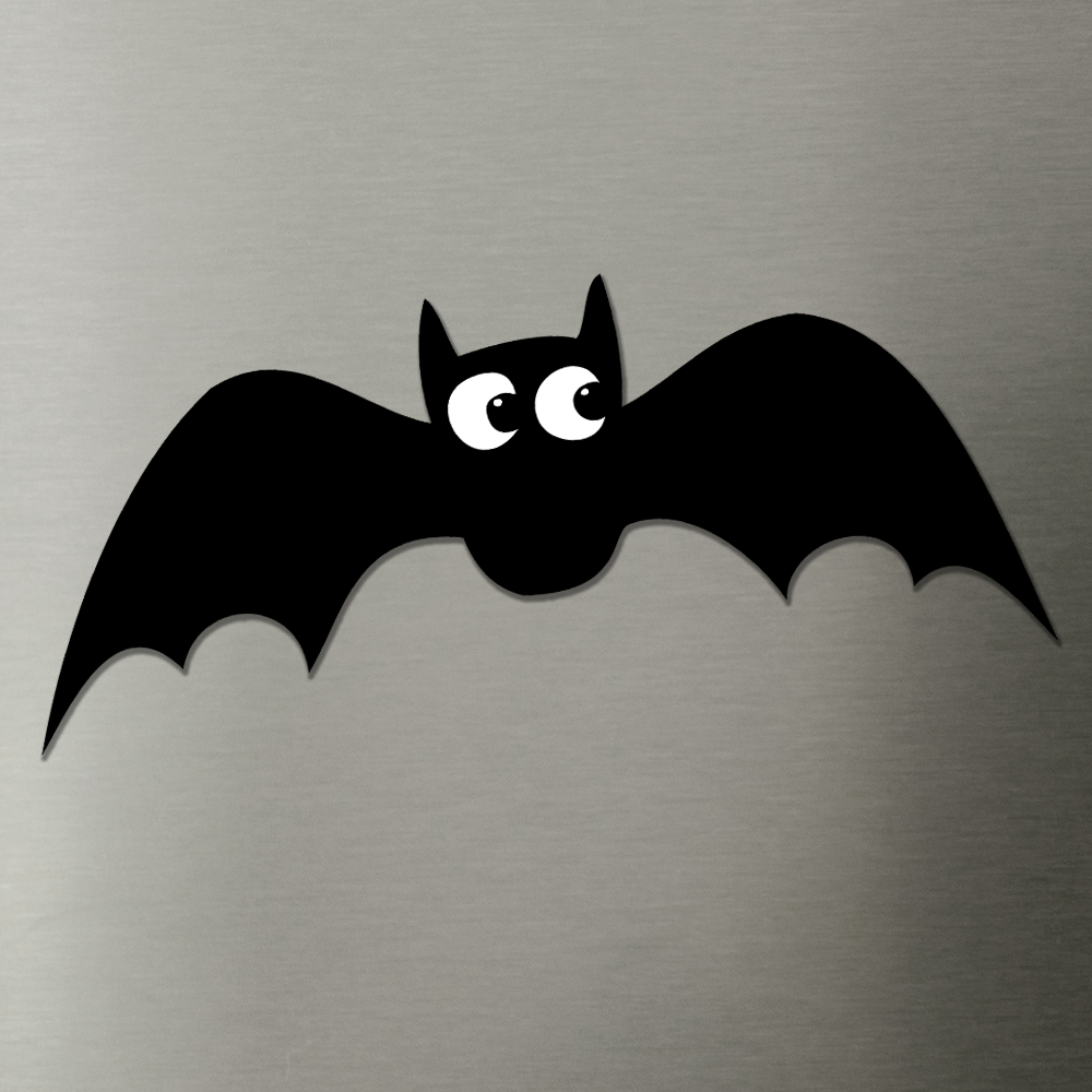 Flying Bats Magnet - 4" Halloween Spooky Black Bat Gothic Vinyl Fridge Magnets