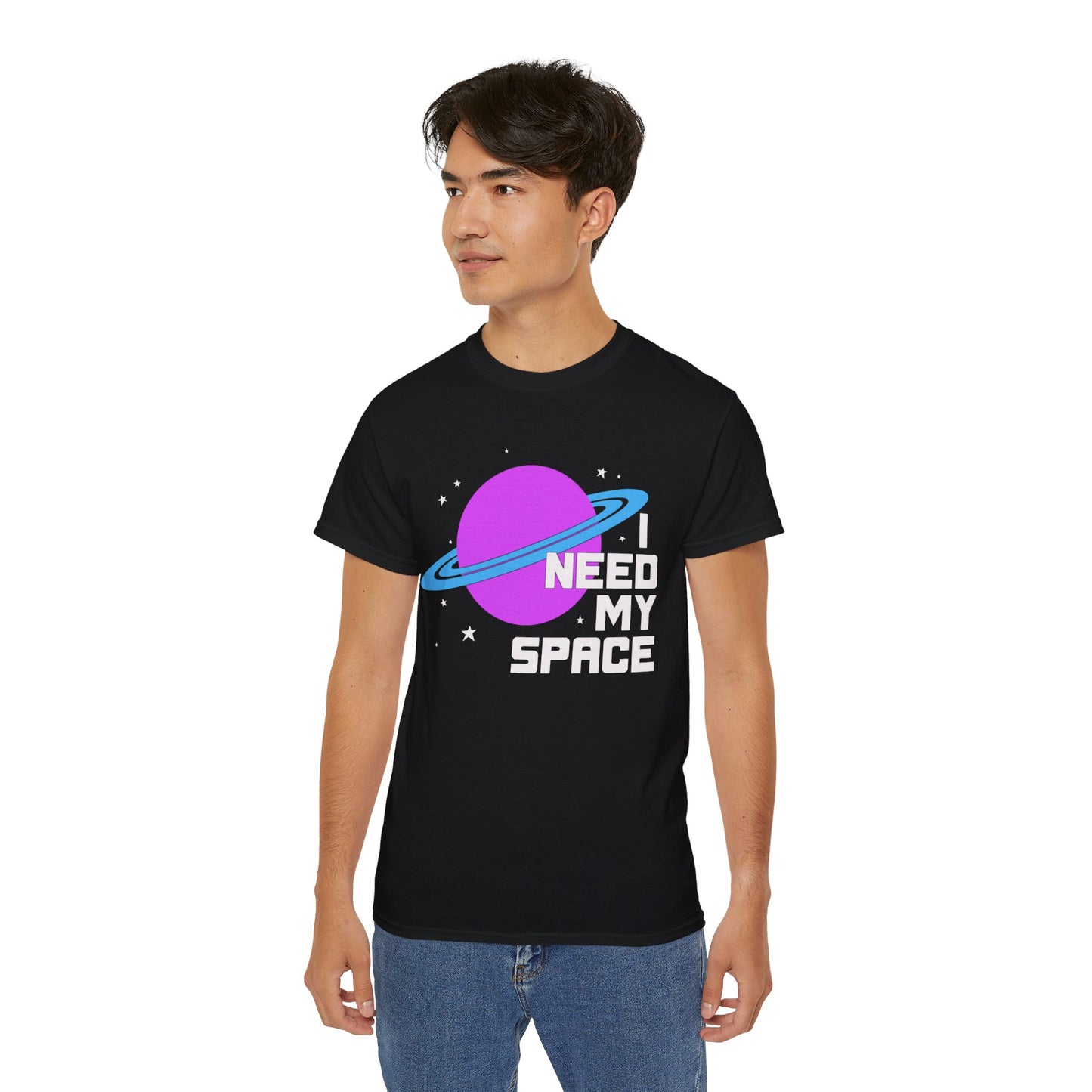 I Need My Space Funny Introvert Soft T-shirt Unisex Mens Womens Ultra Cotton Tee