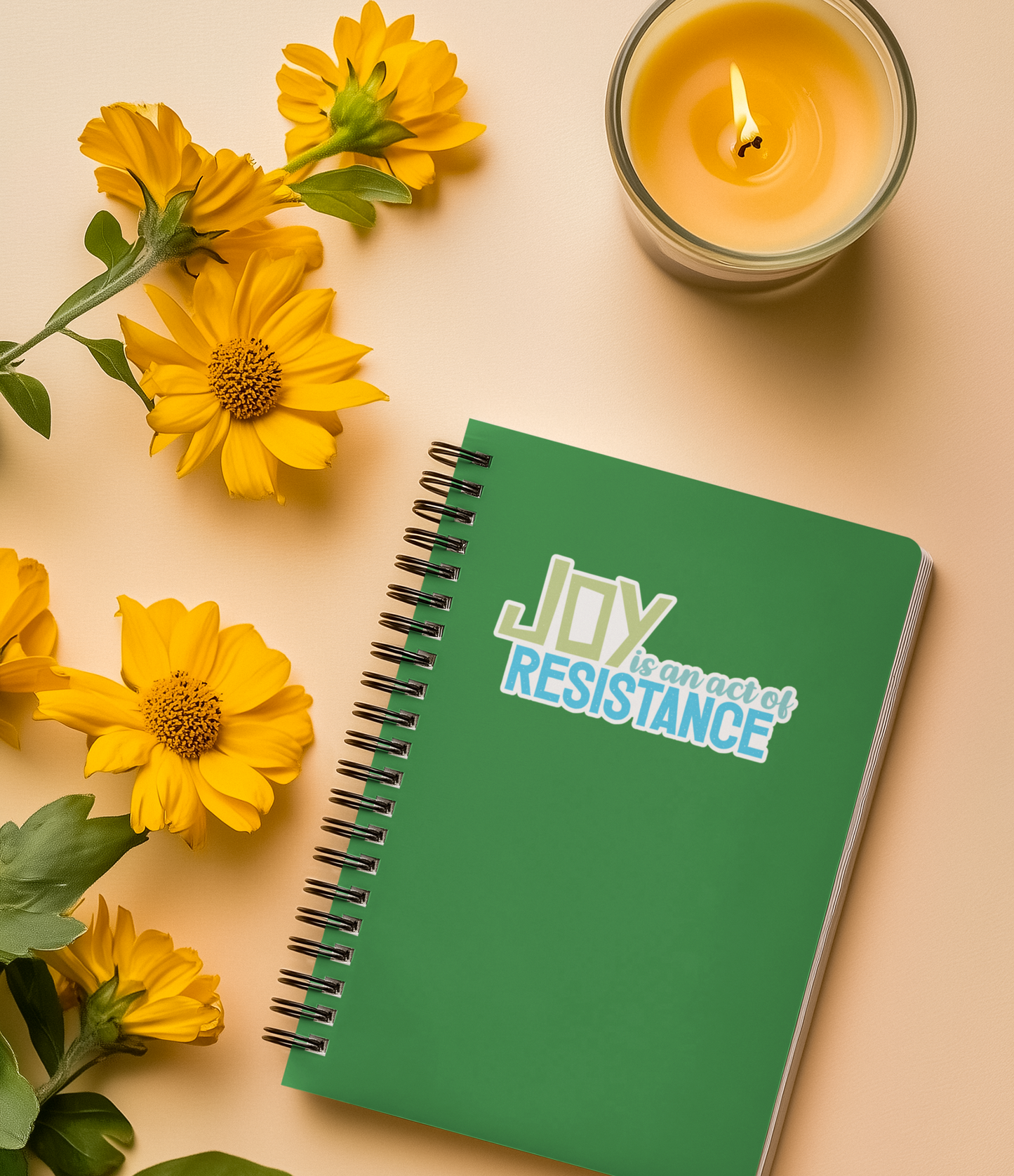 4" Joy Is An Act Of Resistance Vinyl Sticker - Decals for Equal Rights, Activism, Protests, & Revolution Waterproof Outdoor Stickers