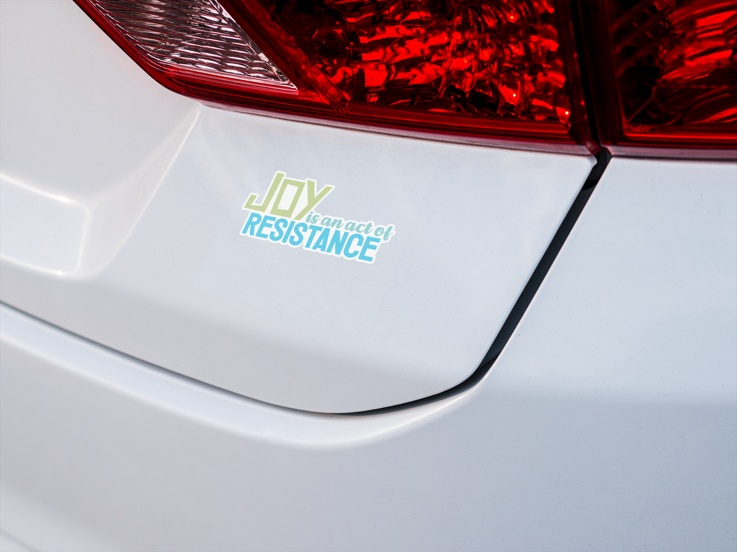 4" Joy Is An Act Of Resistance Vinyl Sticker - Decals for Equal Rights, Activism, Protests, & Revolution Waterproof Outdoor Stickers