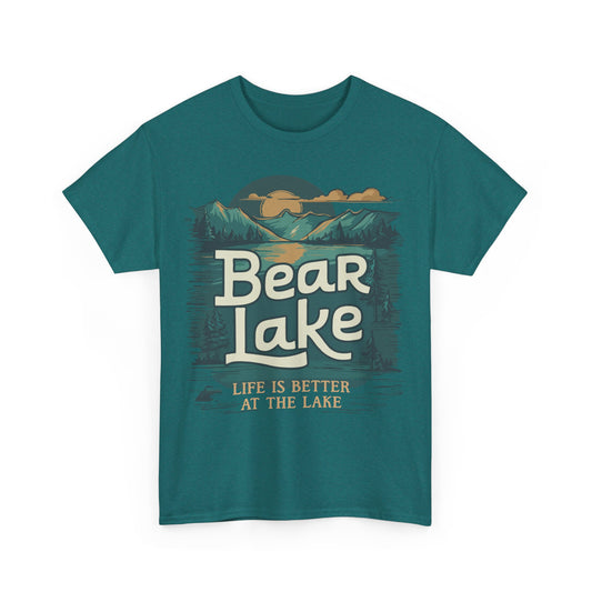 Bear Lake Travel Vacation T-shirt Unisex Mens Womens Heavy Cotton Tee - Utah Idaho Travel Graphic Tees