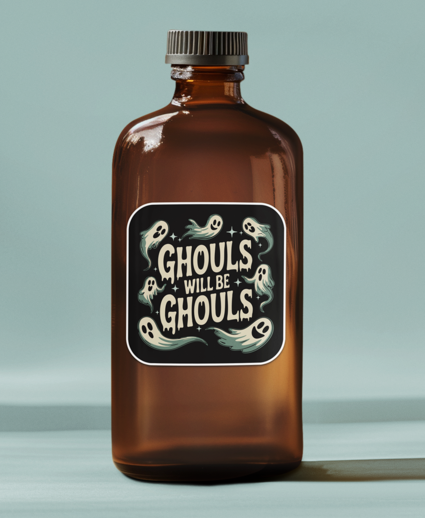 Ghouls Will Be Ghouls Sticker - 3" Halloween Ghosts Vinyl Decal Spooky Goth Stickers, Funny Fall Waterproof Decals Laptop, Car, Water Bottle