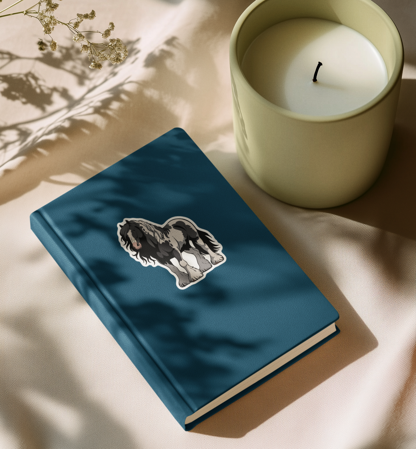 3" Gypsy Vanner Horse Sticker - Spotted Irish Romani Cob Horses Decal Stickers Waterproof