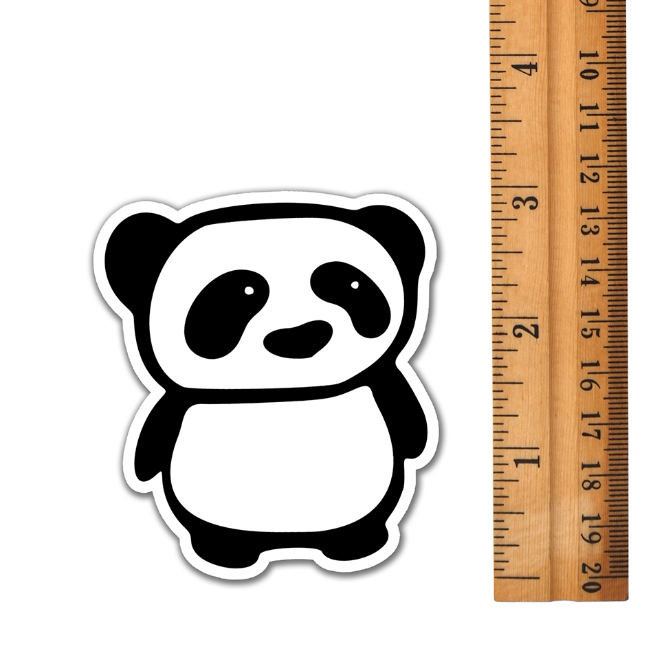 Panda Stickers - Waterproof Decal Sticker Pack Black & White Pandas