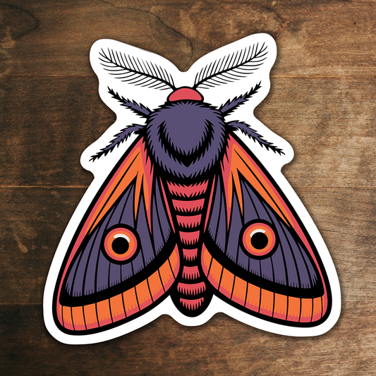 3" Moth Stickers - Waterproof, Fade-Resistant Decal Sticker Bundles Moths Insect Bug