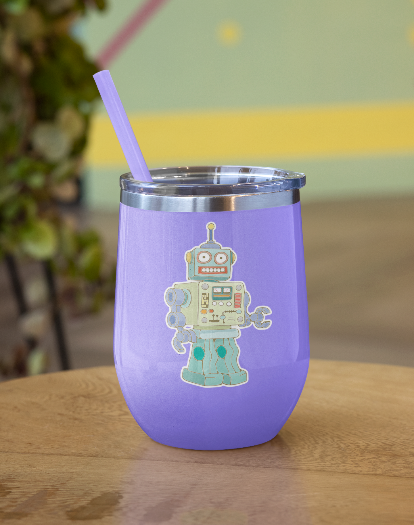 3" Retro Robot Sticker - Waterproof, Fade-Resistant Decal Stickers Colorful Robots