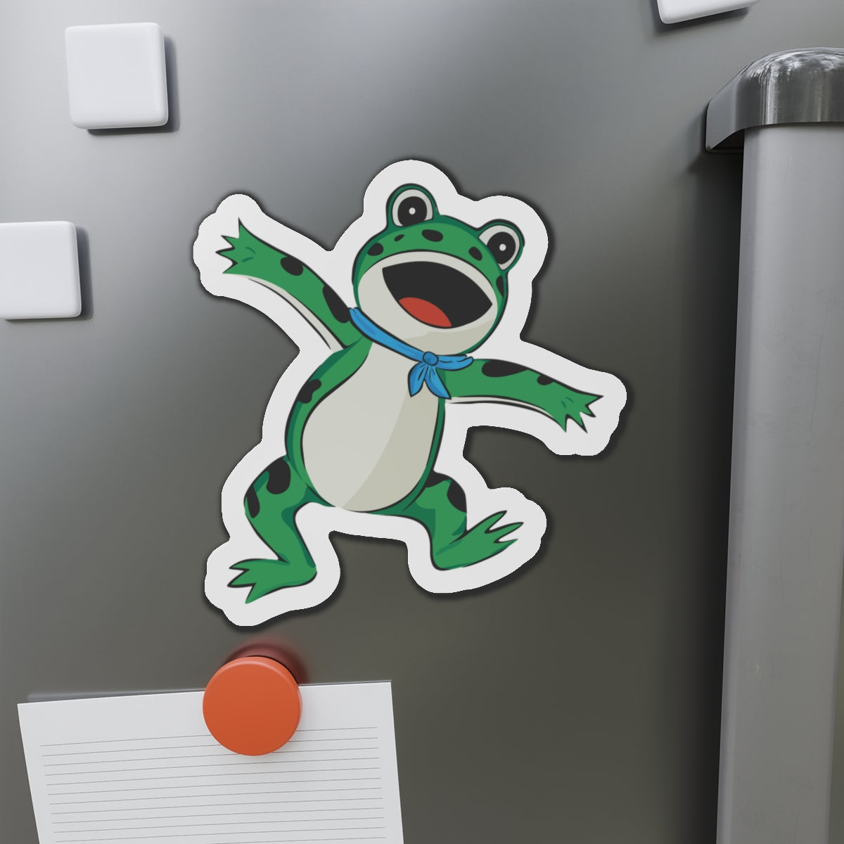 Activist Frogs Magnet, Inflatable Frog Blow-Up Costume Magnets, Political Humor, Funny Leftist Liberal Anti-Fascist Fridge Car
