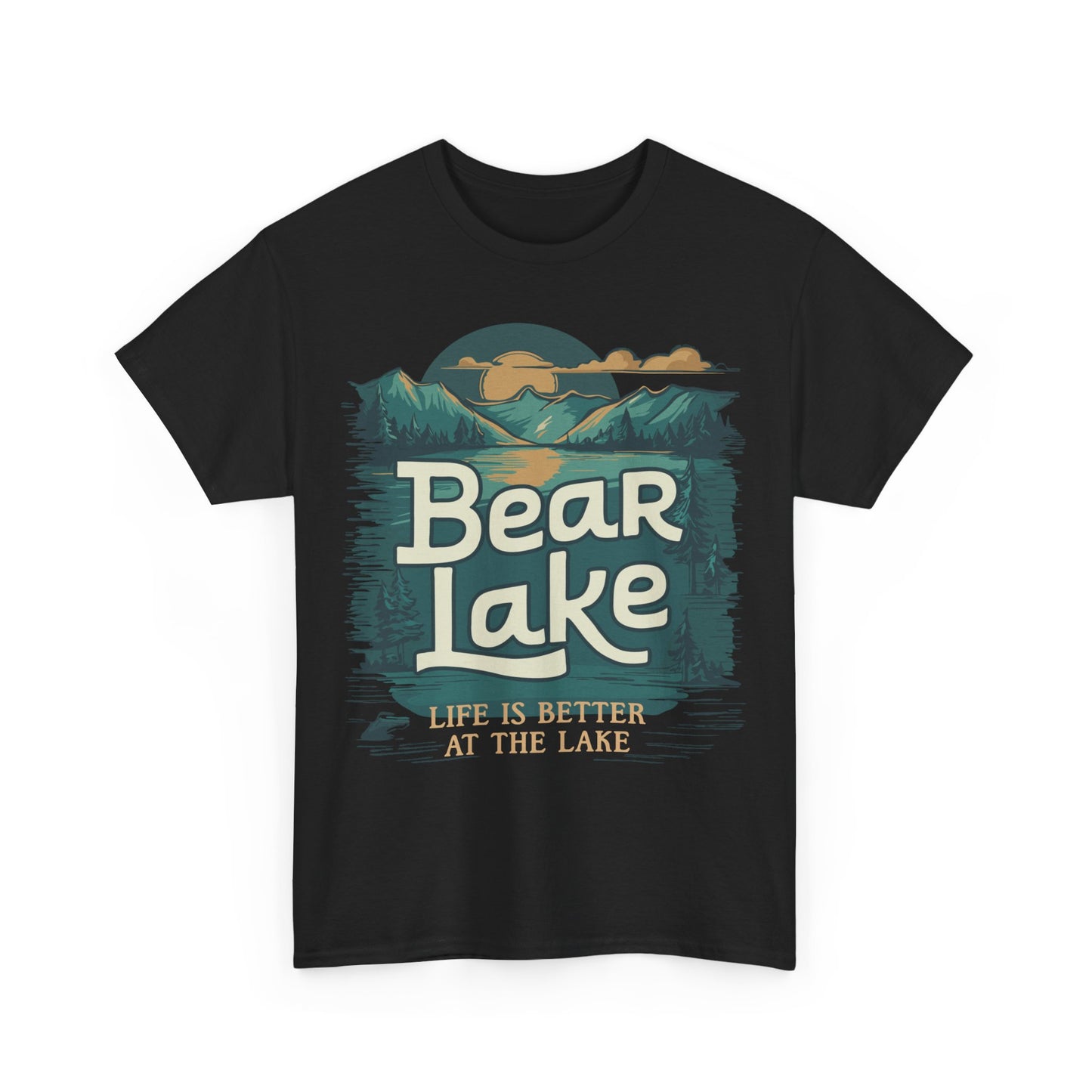 Bear Lake Travel Vacation T-shirt Unisex Mens Womens Heavy Cotton Tee - Utah Idaho Travel Graphic Tees