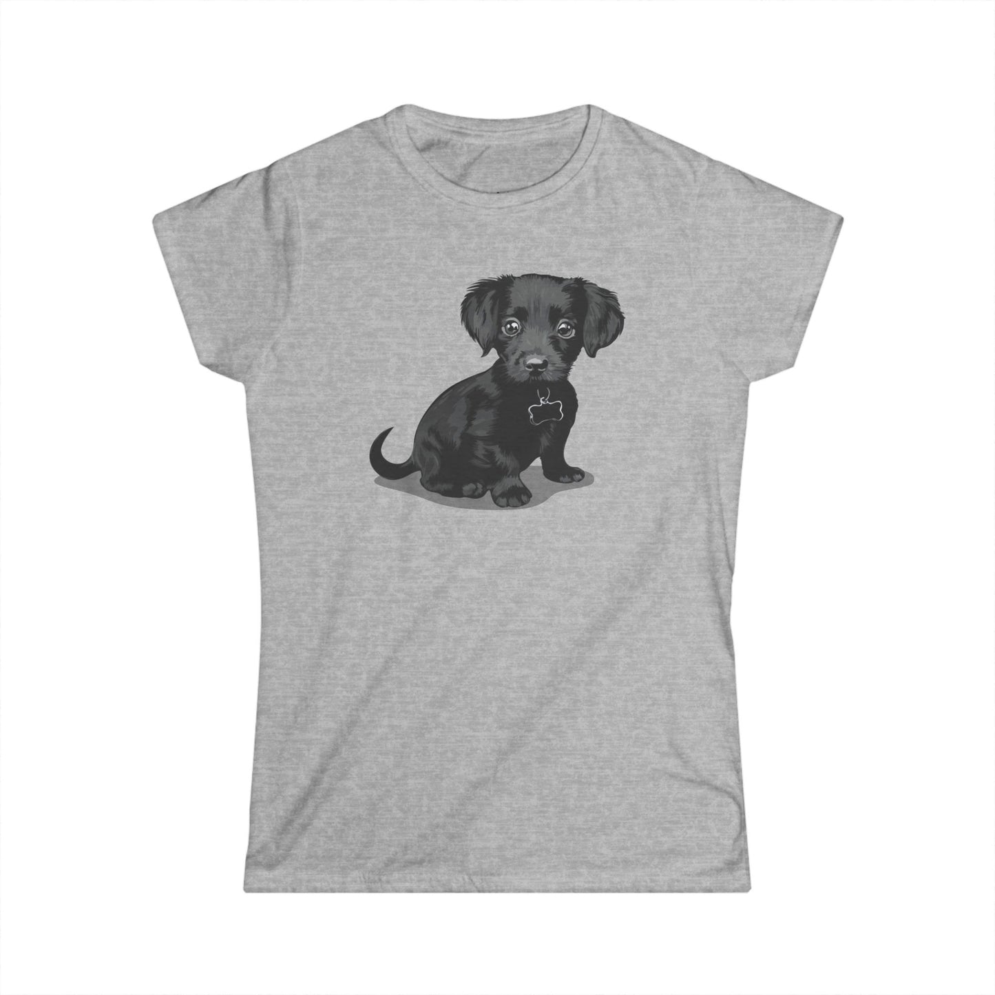 Chiweenie Puppy Dog Women's Semi-Fitted T-Shirt, Chihuahua Dachshund Mix Dogs Tee, Furbaby Pet Owner Gifts, Gift for Dog Moms