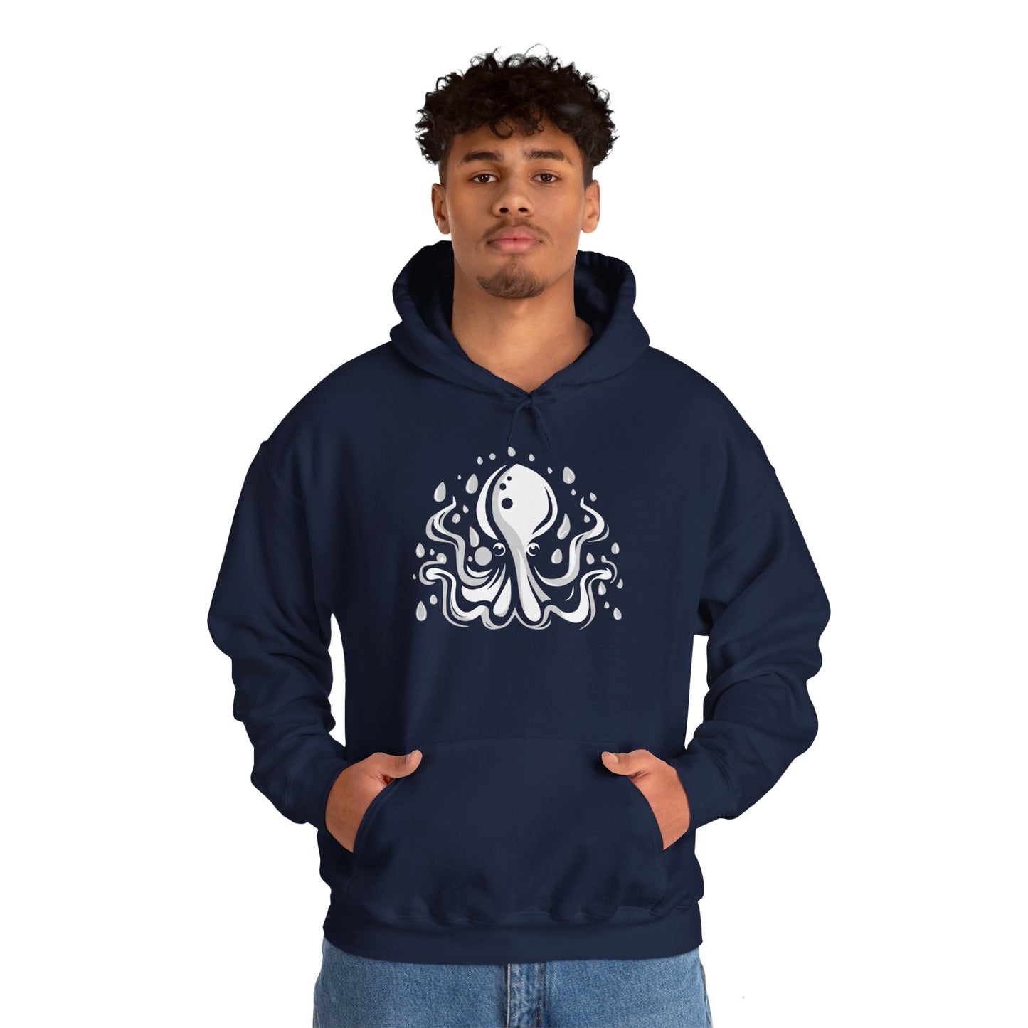 Elusive Octopus Pullover Hoodie Unisex Heavy Blend Hooded Sweatshirt