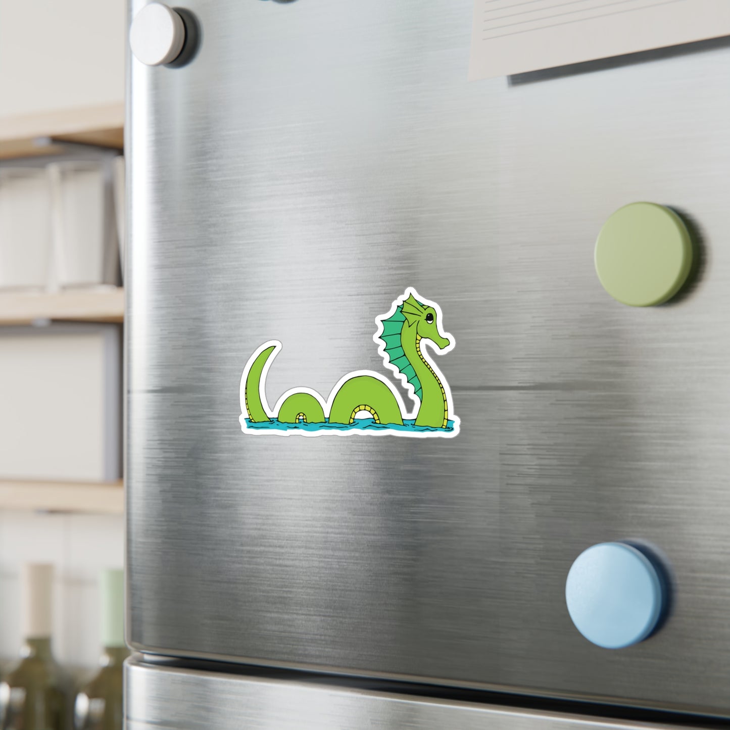 Sea Serpent Vinyl Sticker Kiss-Cut Vinyl Decal with Loch Ness Sea Monster Graphic - Waterproof UV Resistant Stickers