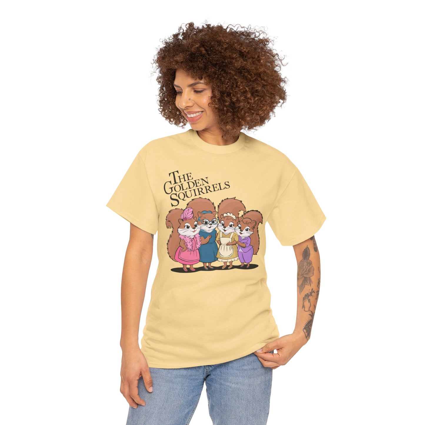 The Golden Squirrels T-shirt Unisex Heavy Cotton Tee Womens Golden Girls Funny Squirrel Shirt