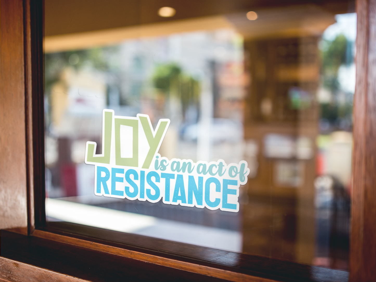 4" Joy Is An Act Of Resistance Vinyl Sticker - Decals for Equal Rights, Activism, Protests, & Revolution Waterproof Outdoor Stickers