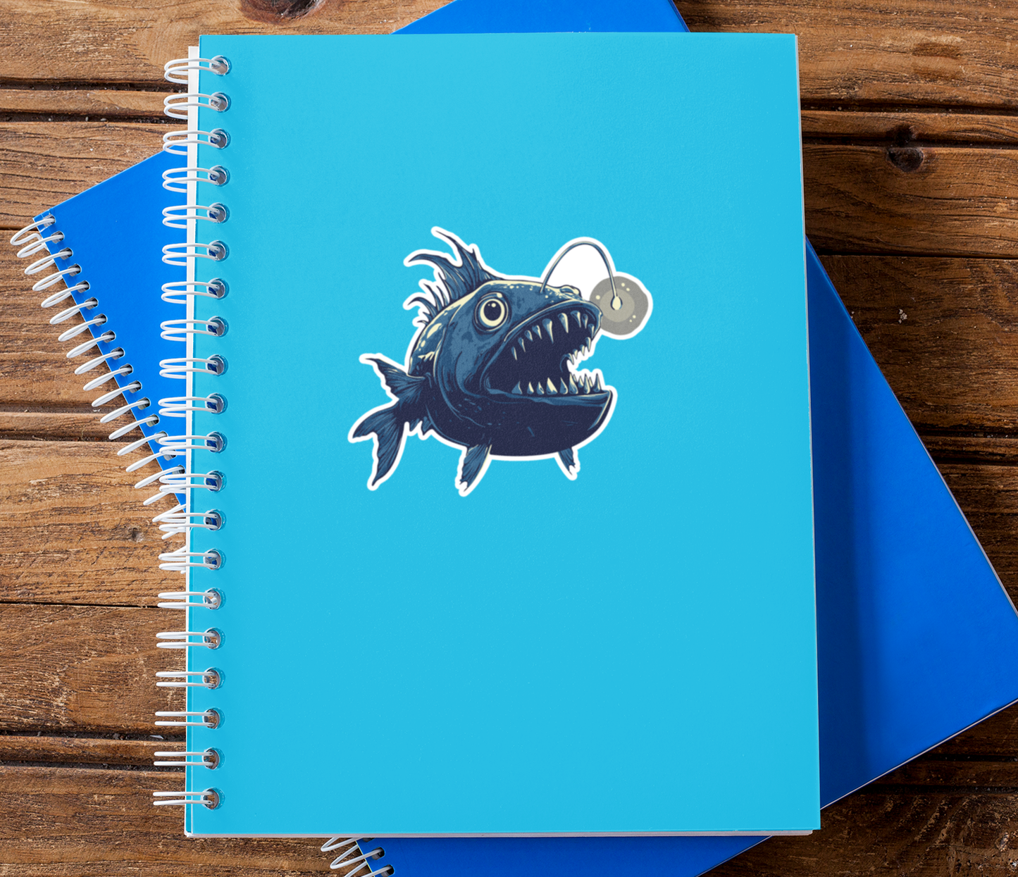 3.5" Deep Sea Anglerfish Sticker - Deep Sea Angler Fish Decal Stickers