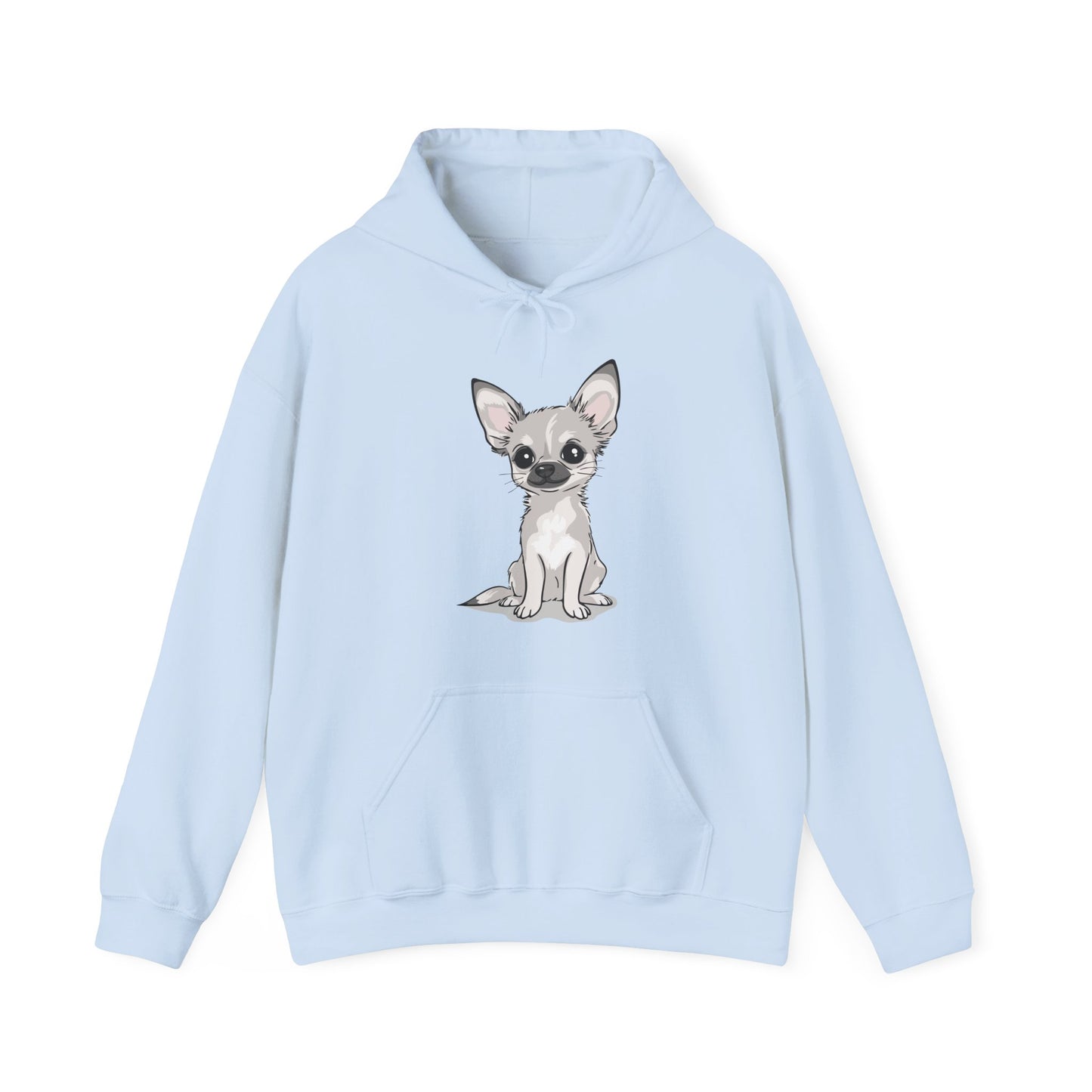 White Chihuahua Puppy Dog Pullover Hoodie Hooded Sweatshirt Cute Chihuahuas Puppy Dogs Pet Print Men Women Unisex Hoodies