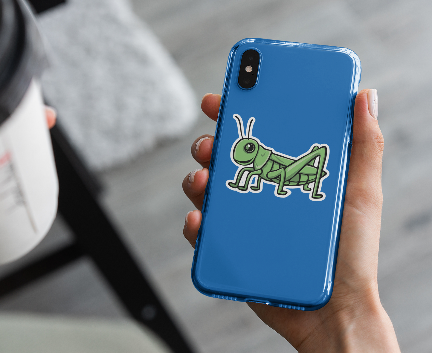 3" Grasshopper Stickers - Waterproof, Fade-Resistant Decal Sticker Insect Bug Nature Decals