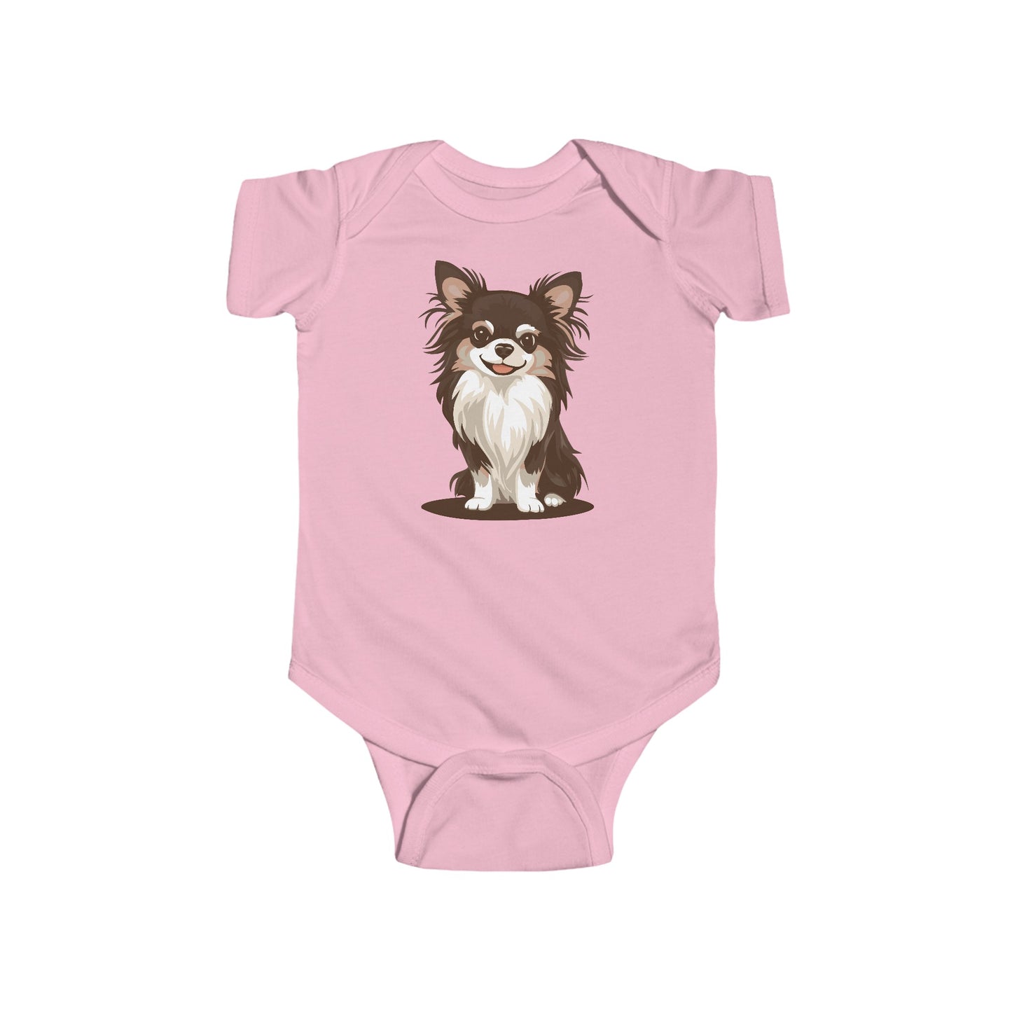 Long Haired Chihuahua Dog Pet - Baby One PieceInfant Fine Jersey Bodysuit Boys Girls Unisex