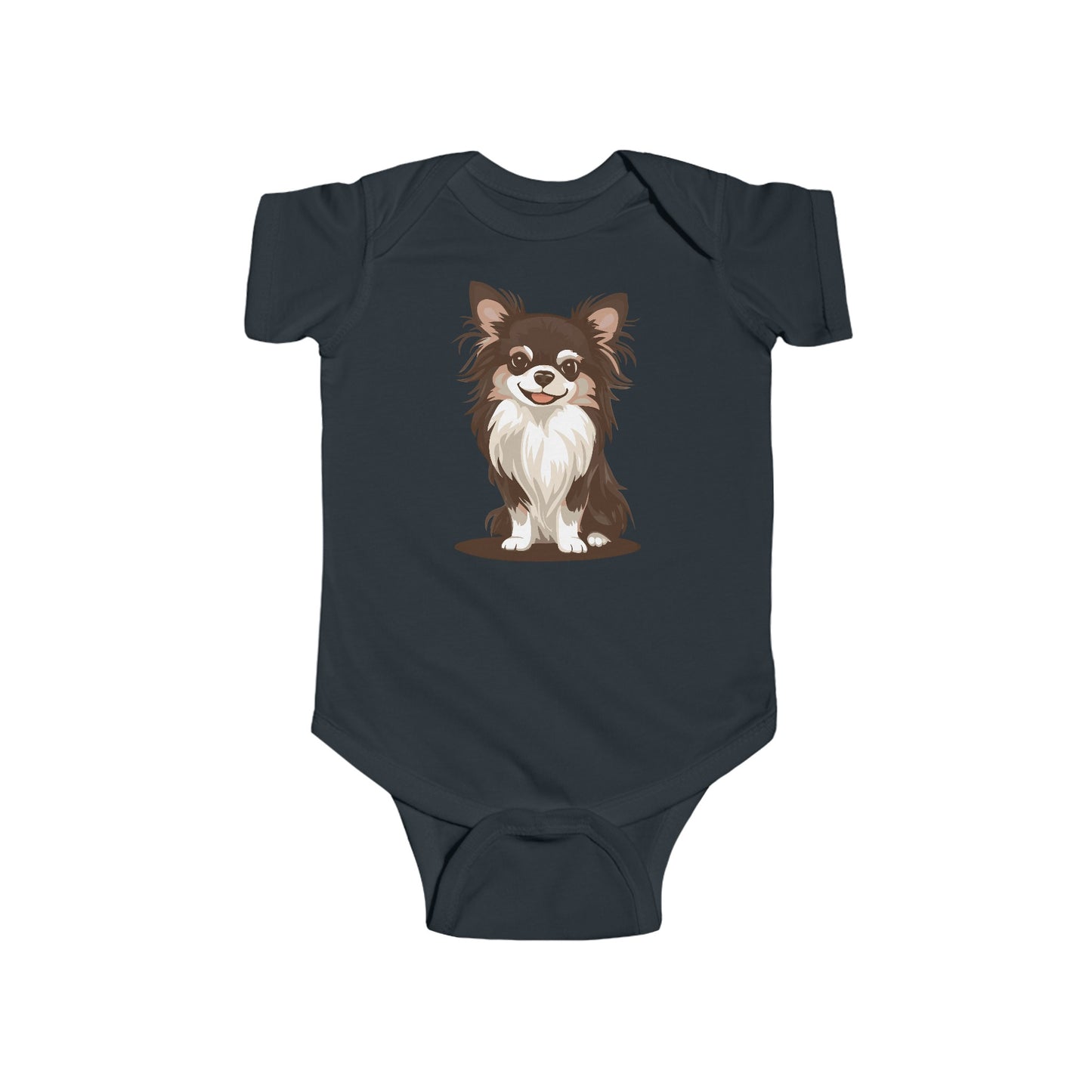 Long Haired Chihuahua Dog Pet - Baby One PieceInfant Fine Jersey Bodysuit Boys Girls Unisex