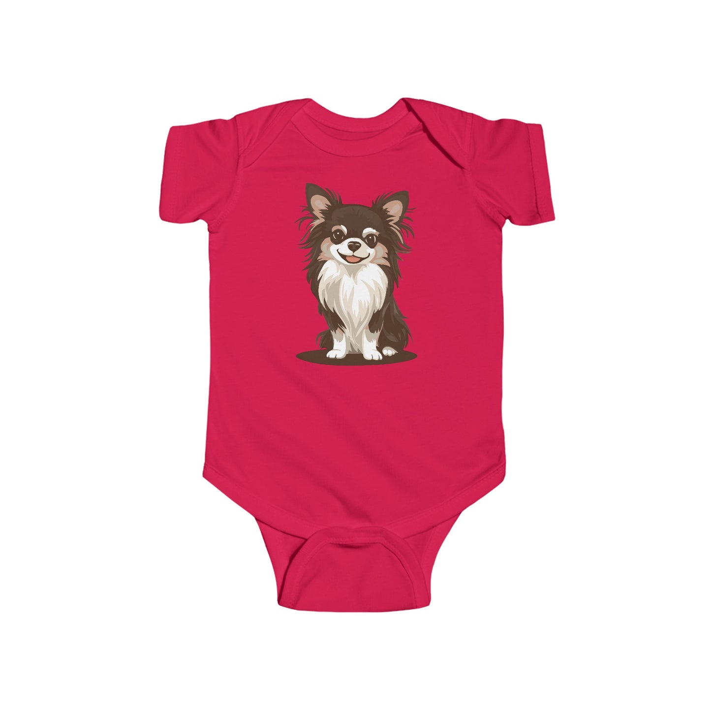 Long Haired Chihuahua Dog Pet - Baby One PieceInfant Fine Jersey Bodysuit Boys Girls Unisex