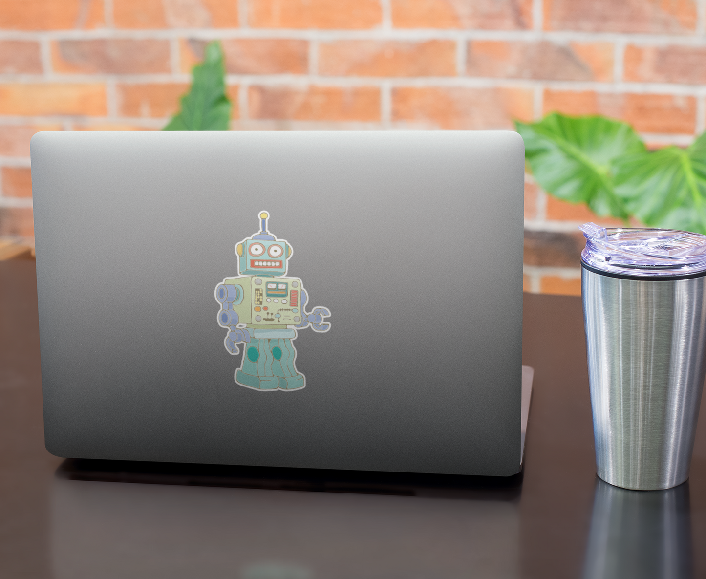 4" Retro Robot Sticker - Waterproof, Fade-Resistant Decal Stickers Colorful Robots