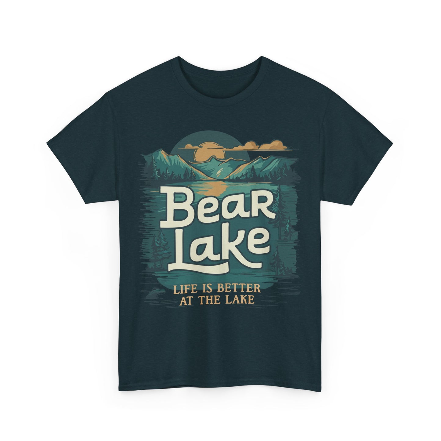 Bear Lake Travel Vacation T-shirt Unisex Mens Womens Heavy Cotton Tee - Utah Idaho Travel Graphic Tees