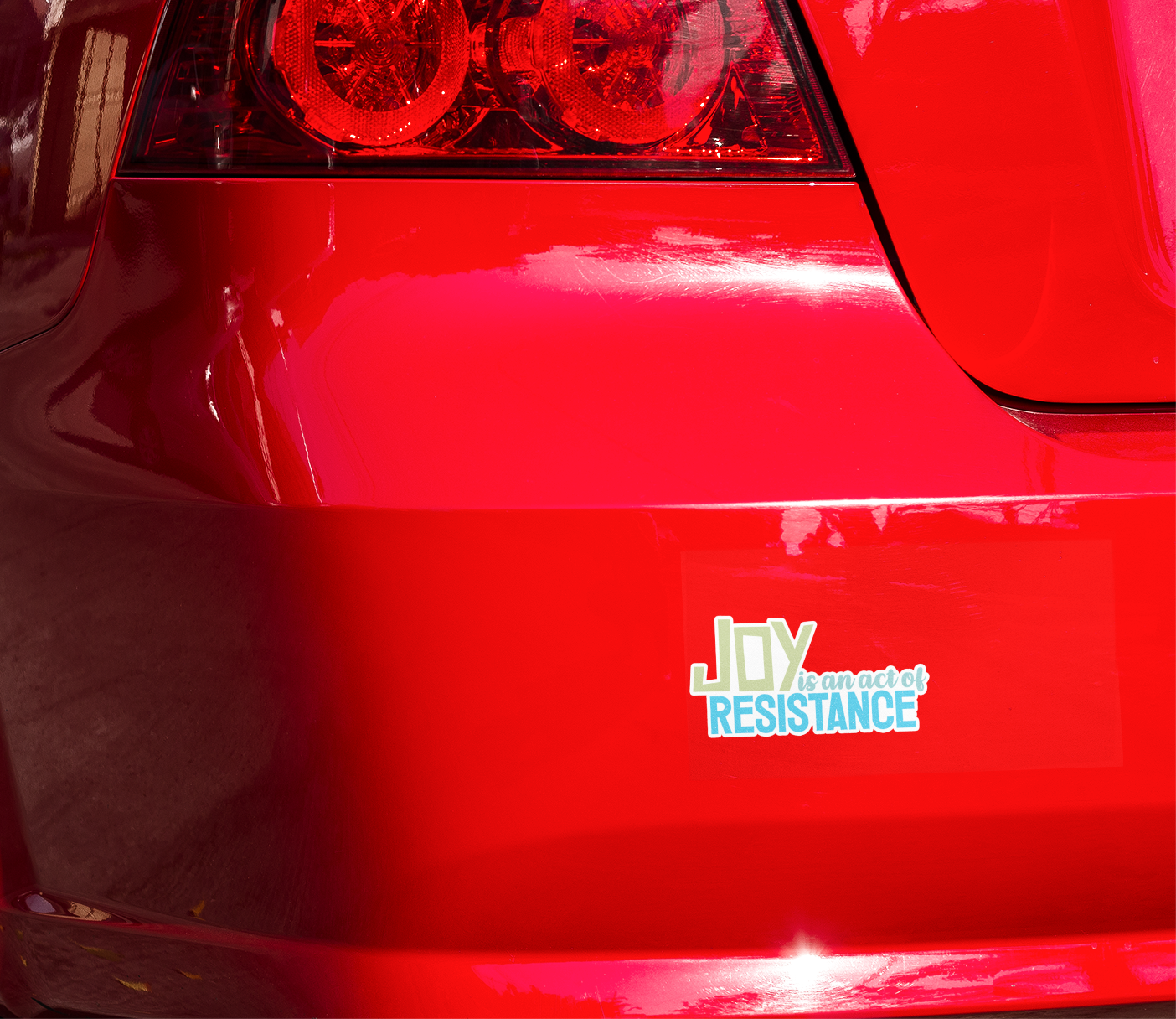 4" Joy Is An Act Of Resistance Vinyl Sticker - Decals for Equal Rights, Activism, Protests, & Revolution Waterproof Outdoor Stickers