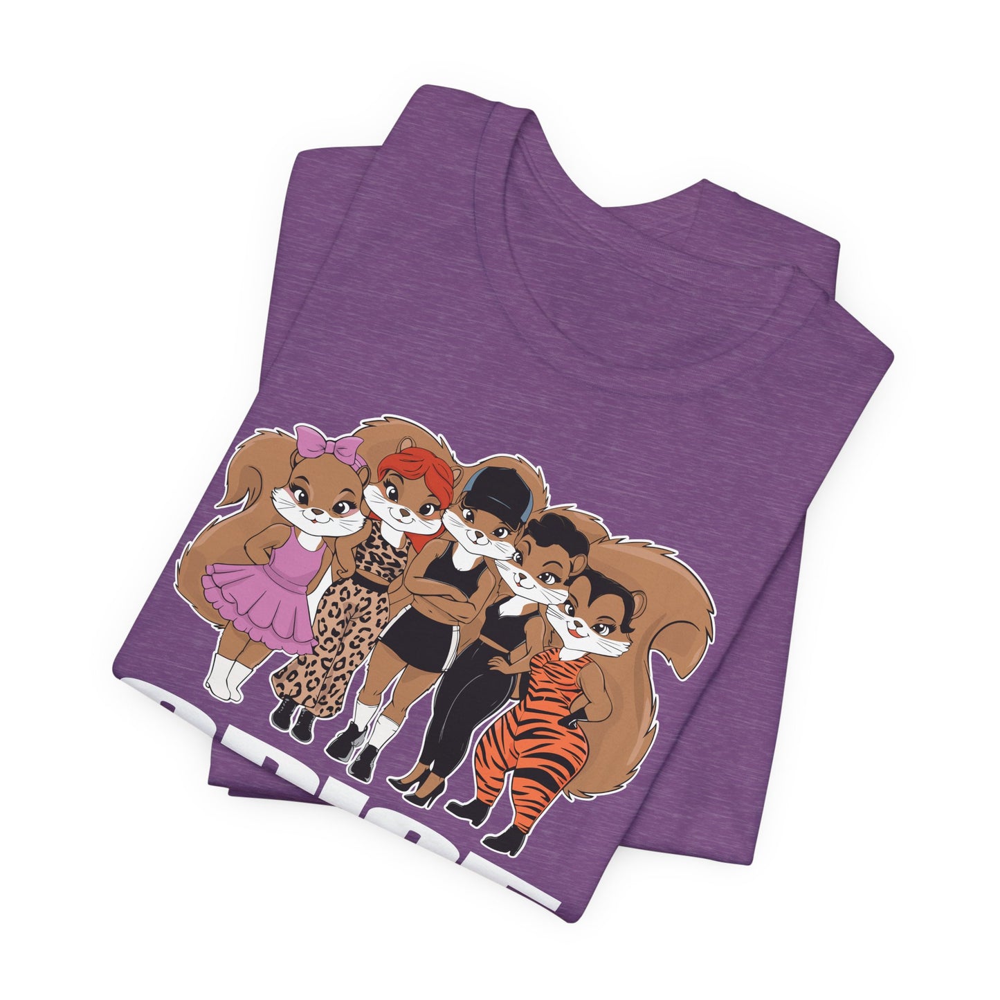 Spice Squirrels T-shirt Unisex Jersey Short Sleeve Tee with Funny Squirrel Parody Design