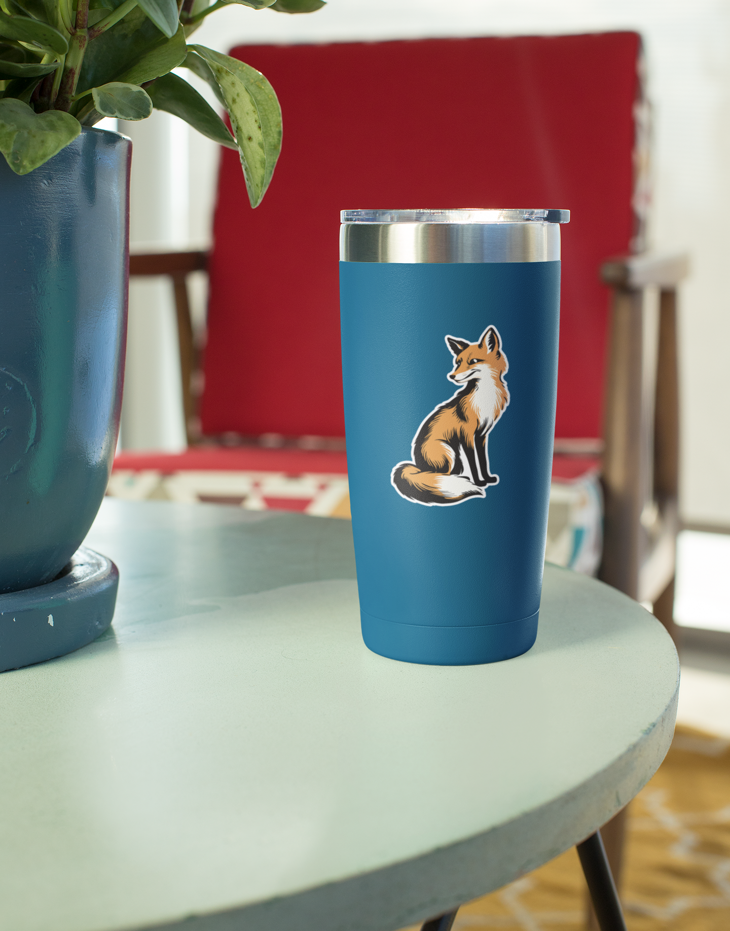 3" Fox Forest Animal Sticker - Waterproof, Fade-Resistant Foxes Decal Stickers