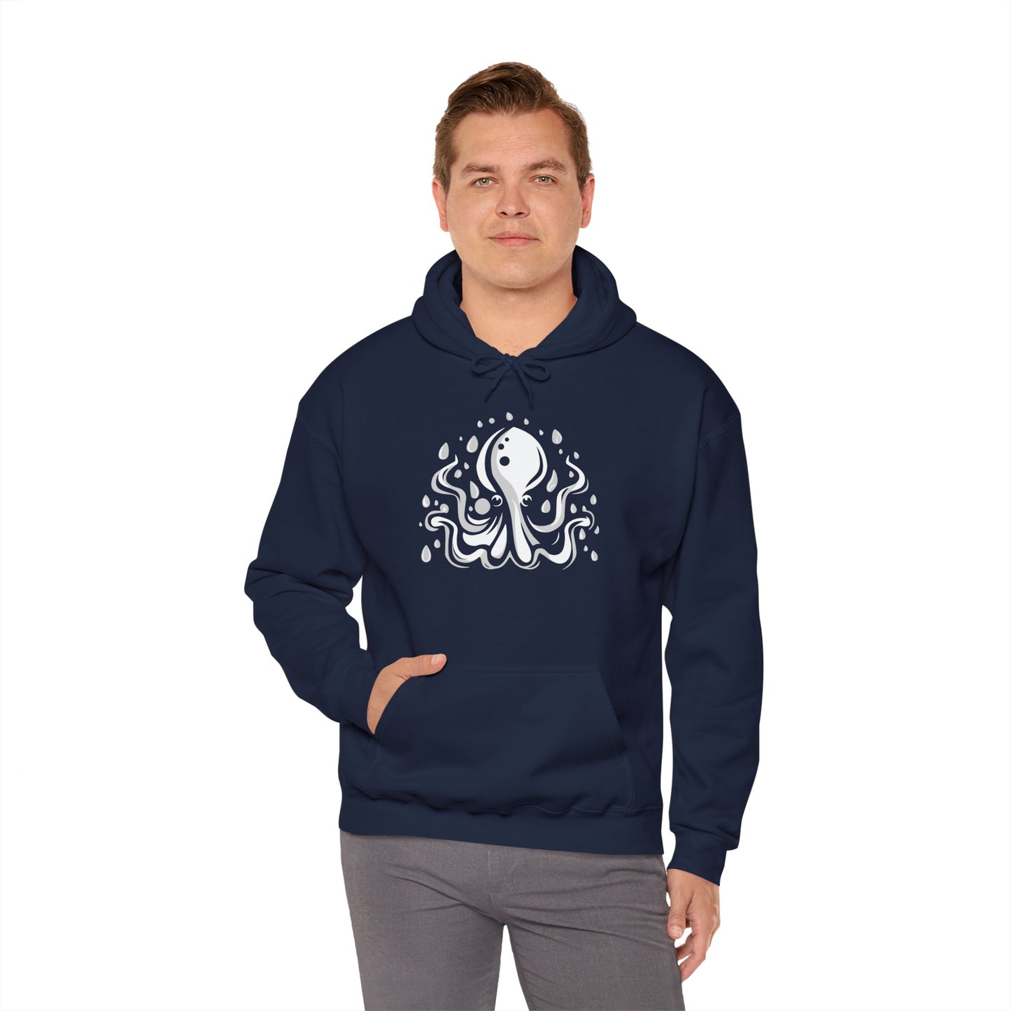 Elusive Octopus Pullover Hoodie Unisex Heavy Blend Hooded Sweatshirt