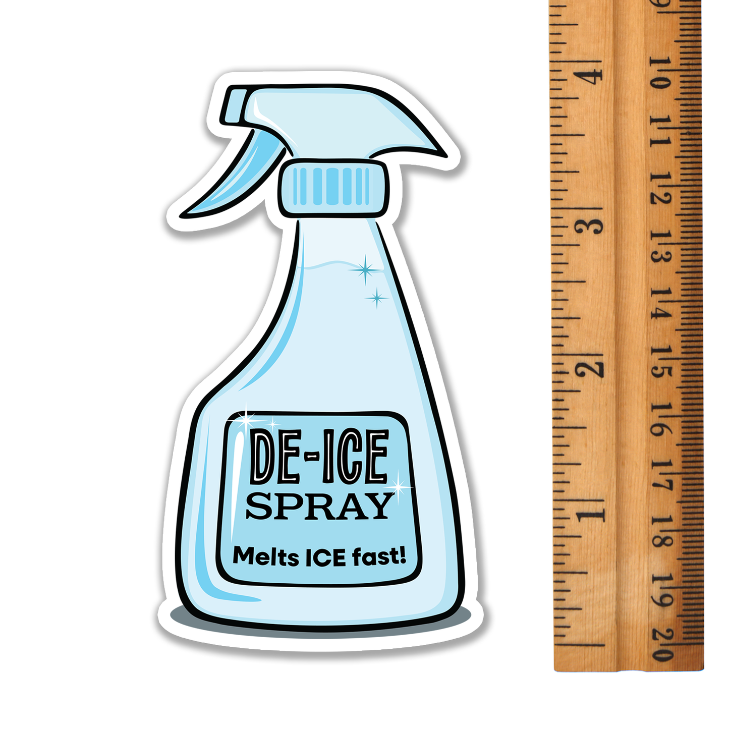 4" De-ICER Spray Bottle Sticker - Melt ICE, Abolish ICE, Human Rights Leftist Vinyl Decal Stickers Waterproof Outdoor, Political Humor