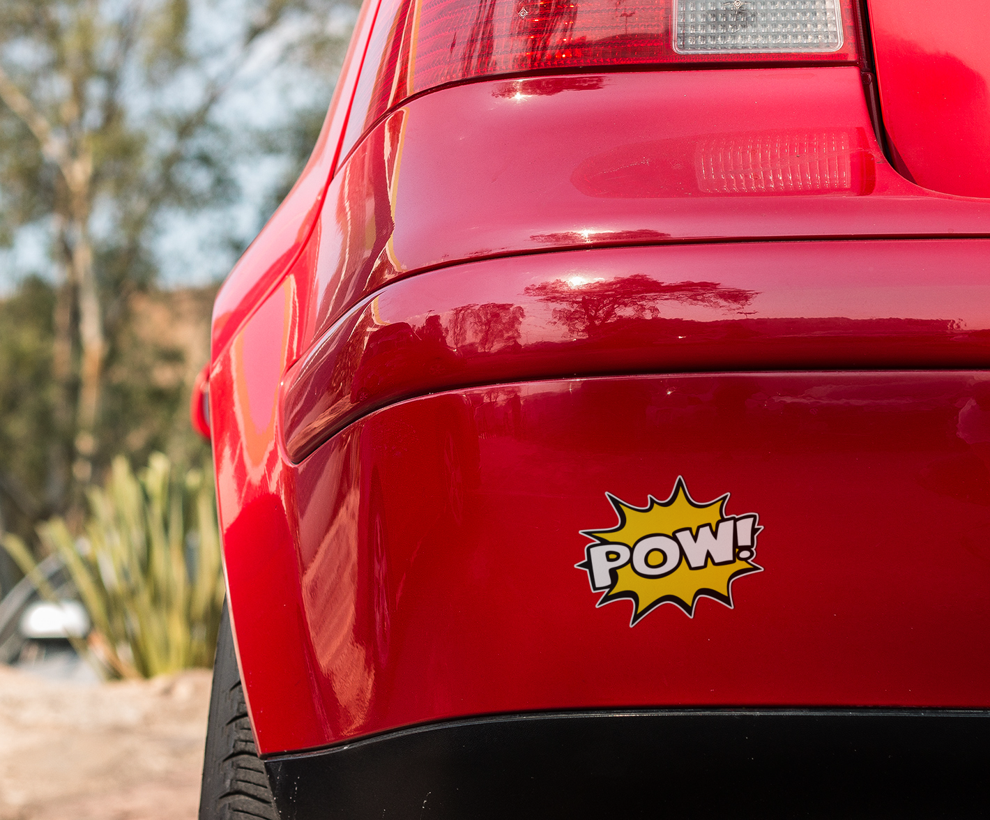 3" Pow! Comic Book Super Hero Sticker - Waterproof, Fade-Resistant Decal Stickers