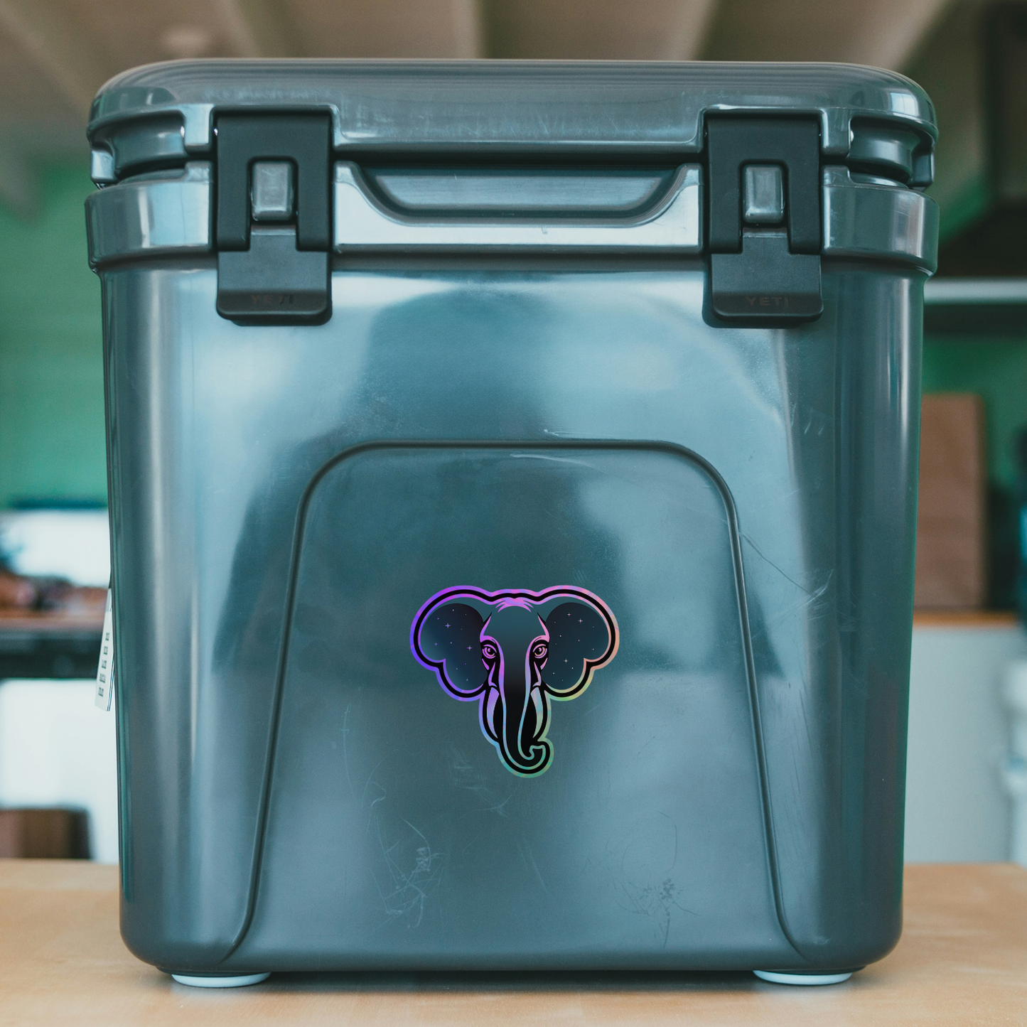 3" Holographic Celestial Elephant Stickers, Galactic Elephants Vinyl Decal Sticker Waterproof