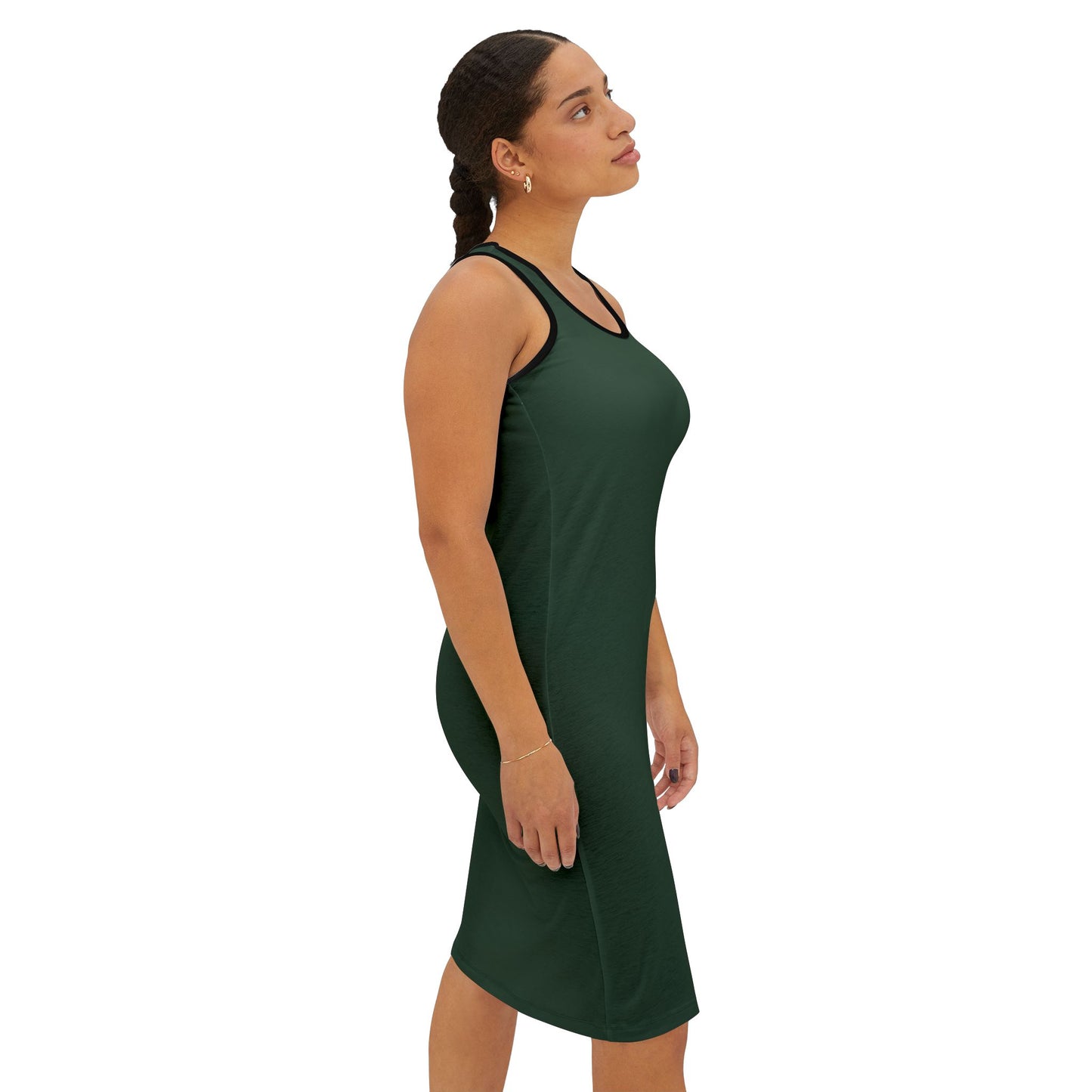 She Turned Me Into A Newt Women's Racerback Dress, Green Summer Tank Top Dress