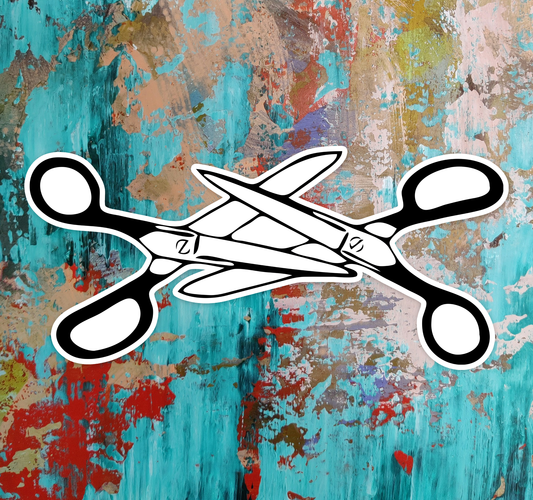 4" Scissors Vinyl Sticker - Funny Pride Month Lesbian LGBTQIA+ Decals Equal Rights, Waterproof Outdoor Stickers