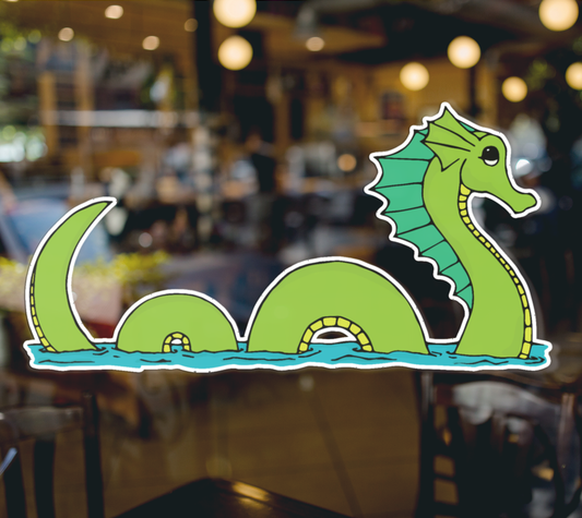 4" Sea Serpent Sticker - Waterproof Decal Stickers Loch Ness Sea Monster